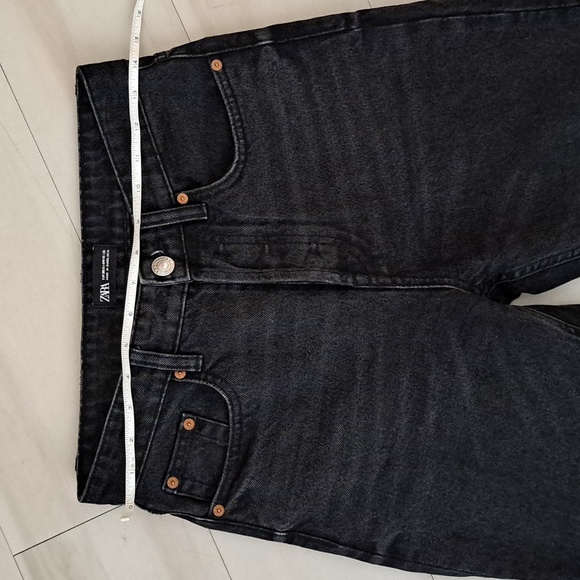 Zara black mom jeans size 4 - Picture 3 of 6
